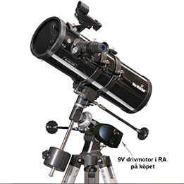 SkyWatcher SkyHawk 114 teleskop / stjärnkikare med RA-motor